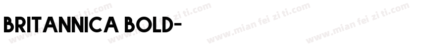 Britannica bold字体转换